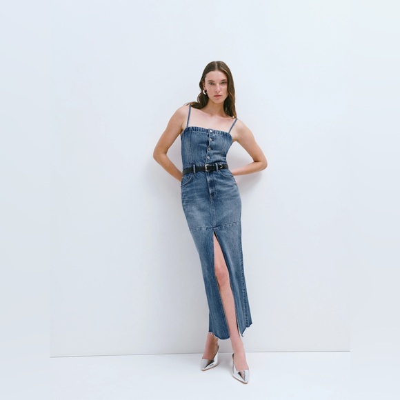 Reformation Tazz Maxi Denim Dress (size 4) - Picture 2 of 10